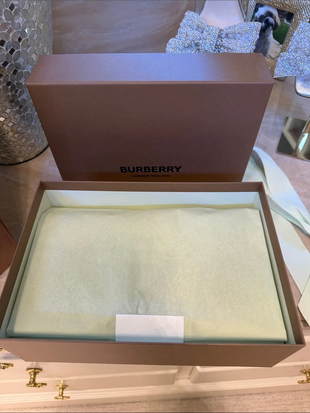 Burberry Gift Box Set of 3 Boxes & Burberry Envelope.